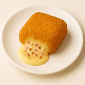 Fondue croustillante au fromage avec morceaux de smoke meat hachés – Morini Pasta
