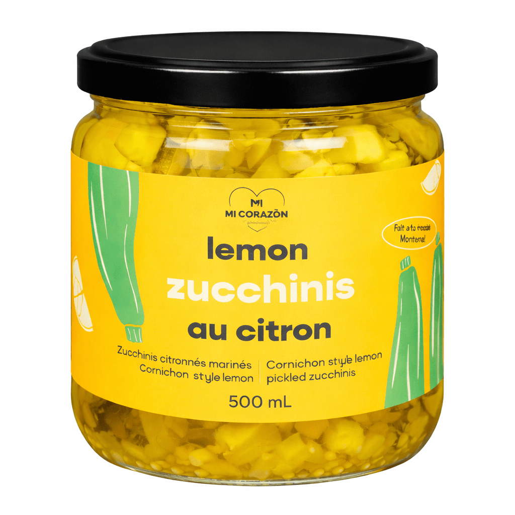 Zucchinis au citron mi corazon morini pasta Pot de zucchinis marinés au citron Mi Corazón – Lemon Zucchinis au citron 500 ml