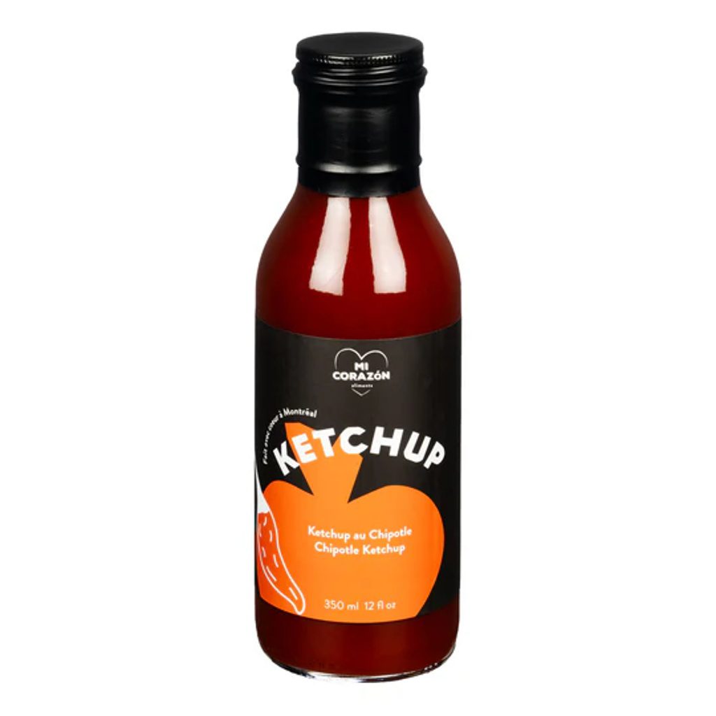 ketchup_chipotle_morini pasta Bouteille de ketchup au chipotle Mi Corazon, sauce fumée et épicée