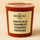 Pot de sauce à la viande et tomates fraîches Morini Pasta, préparée avec des ingrédients frais et naturels.